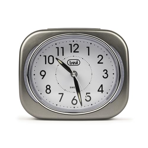 Trevi SL 3040 - Despertador (analógico, 100 x 36 x 85 mm, AA, Gris).