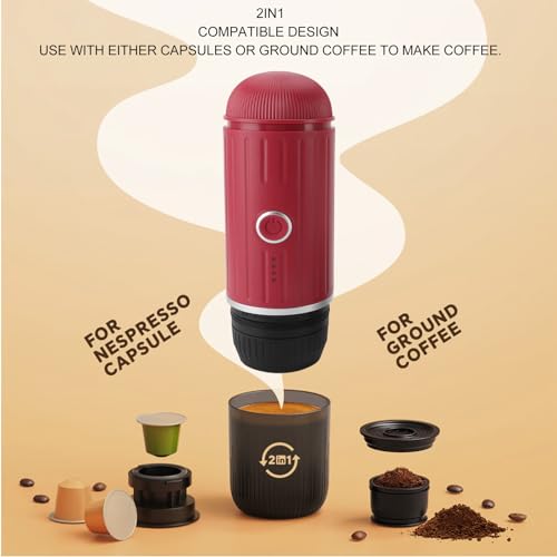 Cafetera portátil automática con calentamiento rápido 80 ml miniatura 3