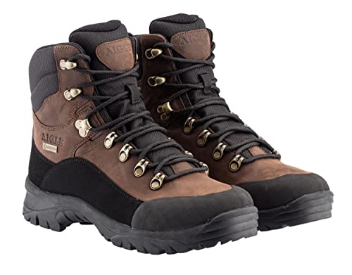 Aigle Sarenne Mid GTX Marron avec membrane imperméable et tige en cuir