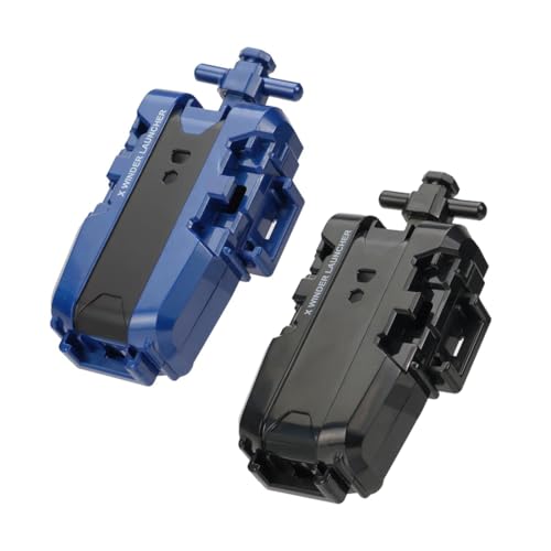 AEIXYA Lanzador de Peonzas Compatible con X, 2 Pack, Lanzador de Cuerda para Máxima Velocidad y Batallas, Juguete de Competición para Niños, Diseño Duradero y Empuñadura Antideslizante, Regalo Ideal