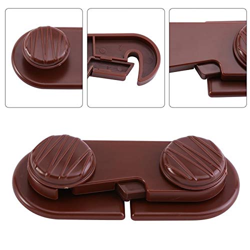 Fibbia con serratura in acciaio inossidabile, chiusura con chiusura a scatto in ottone, 2 pezzi adesivi creativi for bambini for la cura del bambino Armadietto del frigorifero Finestra Cassetto Armadi