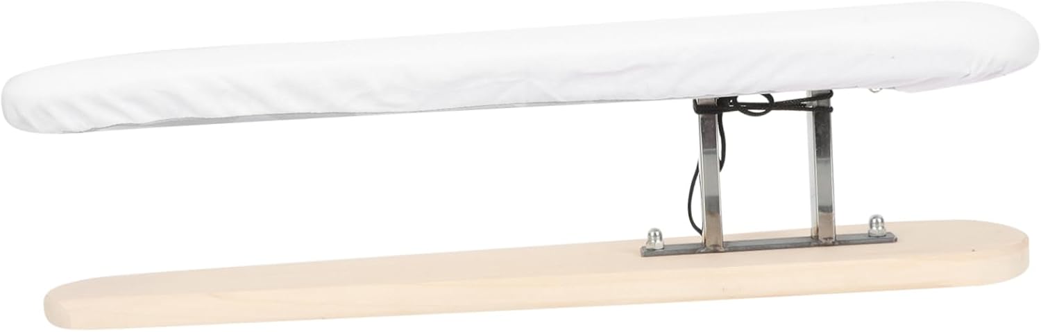 Portable Tabletop Ironing Board with Thickened Wood Support Non Slip Base Smooth Cloth Surface for Sleeve and Shirt Ironing Home Tailoring and Garment Steamer Use