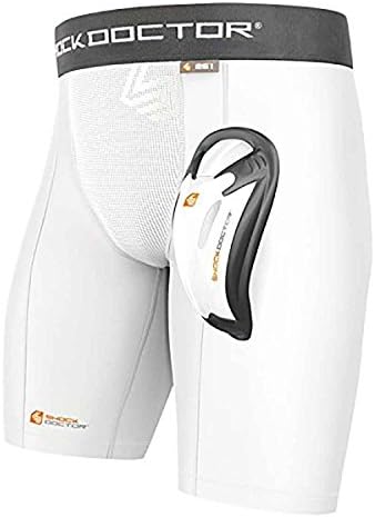 Shock Doctor Double Compression Short with Cup (Included). Adult and Youth. Baseball, Football, Hockey, Softball, Lacrosse.