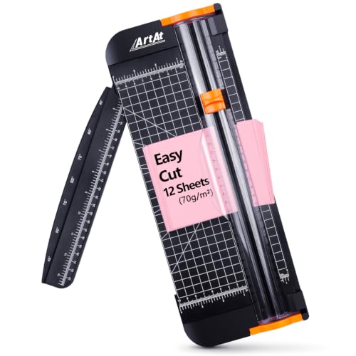 ArtAt 12-Inch Heavy Duty Paper Cutter with Safety Blade