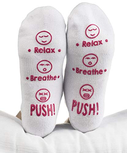 Haute Soiree Labor and Delivery Socks - Funny Push Gift for New Mom to Be
