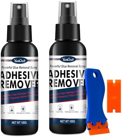 Adhesive Remover Spray, 7oz/200ml Quickly Remover Adhesive Surface Safe for Removing Stickers, Decals, Labels, Tape, Tar, Adhesives Residue, Powerful Glue Remover Spray for Everyday Use
