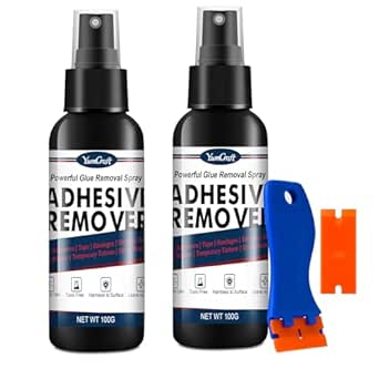Adhesive Remover Spray, 7oz/200ml Quickly Remover Adhesive Surface Safe for Removing Stickers, Decals, Labels, Tape, Tar, Adhesives Residue, Powerful Glue Remover Spray for Everyday Use
