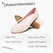 MEFOUND Women's Ballet Flats Shoes Comfortable PU Leather Dress Slip on Shoes Teacher Business Casual（Pink.US7）