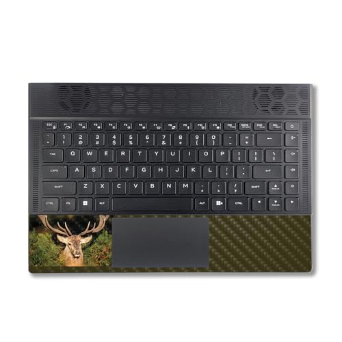 Image of MightySkins Carbon Fiber Skin Compatible with Alienware X14 R2 (2023) Full Wrap Kit - Morning Buck | Protective, Durable Textured Carbon Fiber Finish | Easy to Apply & Change Styles | Made in The USA