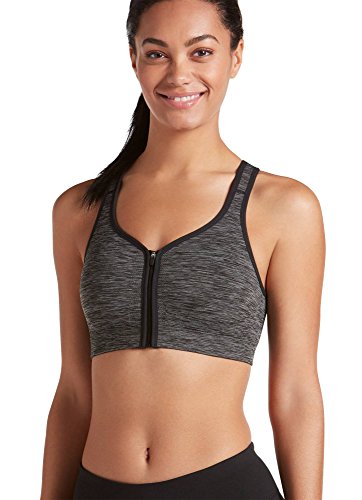 Image of Jockey Active Zip Front High Impact Seamless Bra