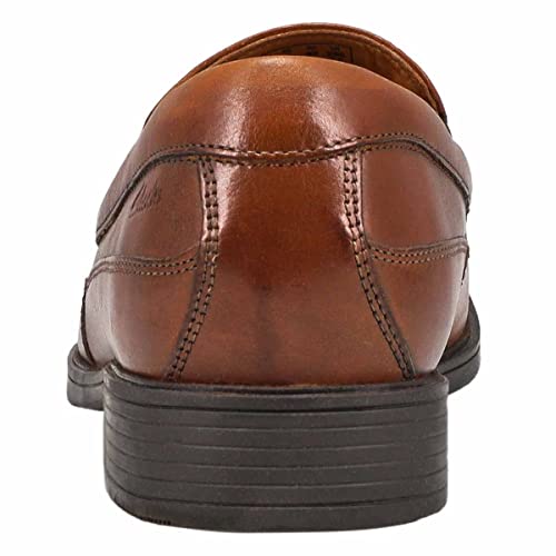 Image of Clarks Men's Tilden Free Dress Slip On Shoe Dark Tan 12 Medium US