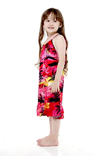 Image of Hawaii Hangover Family Matching Hawaiian Clothes, Sunset Red | Family matching Hawaiian outfits, Sunset Red, lightweight rayon, machine washable, tropical floral print, luaus, cruises