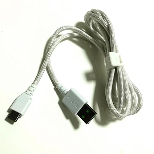 Cable USB C a USB de carga rápida para ratón Razer Viper V2 Pro blanco 4