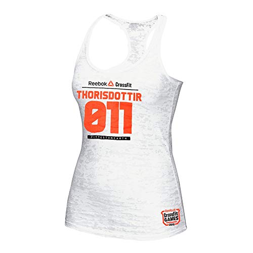 Reebok 2013 Crossfit Games Anníe Mist Þórisdóttir 011 Women's White Tank Top