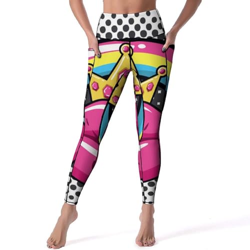 Pantalon de sport yoga Lèvres Rouges Arc-en-Ciel pour vos séances de fitness et gym