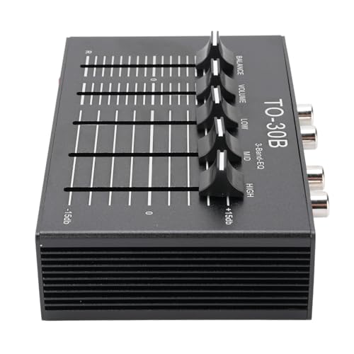 Ecualizador de 3 Bandas, Preamp Digital de Sonido EQ, Preamplificador para Audio en Casa, Amplificador de Tocadiscos de 2 Canales, 5V, Ajuste de Graves de 12db miniatura 2