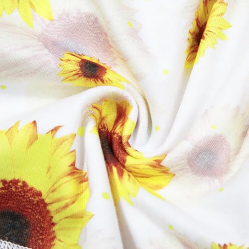 Image of Baby Girls Clothes Sleeveless Ruffle Bowknot Dress Top Toddler Floral Tops and Shorts Pants Sets Summer Outfit