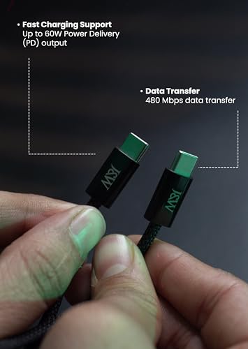 Image of J&W USB-C to USB-C Fast Charging Cable Series | High Speed Data Transfer (Magnetic Cable)