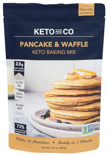 Keto and Co Pancake & Waffle Keto Baking Mix, 9.3 OZ Keto and Co Pancake & Waffle Keto Baking Mix, 9.3 OZ