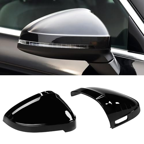 【Più Trendy e Sportive】Compatibile con coperture specchietti Audi S4 sono molto pratiche. Da un lato, può proteggere il vetro dello specchietto retrovisore dell'auto da graffi e usura senza compromettere la funzione pieghevole dello specchietto retrovisore. Inoltre, è anche moderno e bello. Il design nero brillante è semplice e moderno, elimina mediocrità dell'auto originale e dà alle persone un senso di vitalità.