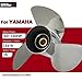 QIKIRUO 50HP,60HP,70HP,75HP,80HP,85HP,90HP,100HP,115HP,130HP Stainless Steel Outboard Propeller fit Yamaha Motor,15 Spline Tooth,RH（Stainless Steel,13x19）