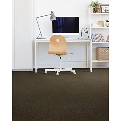 Image of Mohawk Advance 24 inch x 24 inch Berber (Loop pile), 0.11 inch Pile Height, Carpet Tile, Nylon Fiber, Tierra Color, (24 Tiles), (96 sqft /carton)