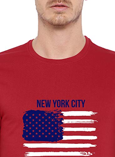 Image of ADRO Men's 100% Cotton Regular Fit T-Shirt