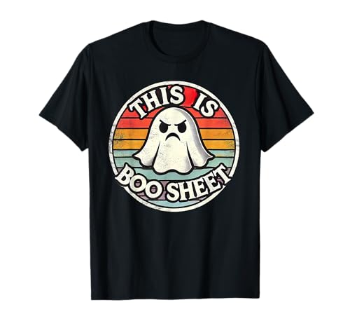 Disfraz de fantasma divertido de Halloween This Is Boo Sheet Camiseta