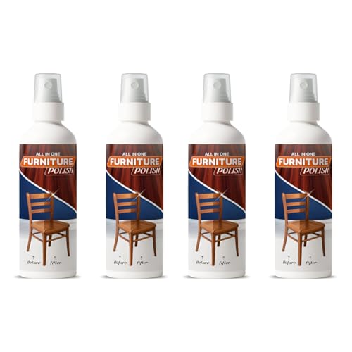 All in One Furniture Polish Spray (Each 100ml), Multi-Surface Wood Cleaner & Shiner for Tables, Chairs, Cabinets & More | Removes Dust, Restores Shine & Protects | Easy to Use Home Care Solution (4)