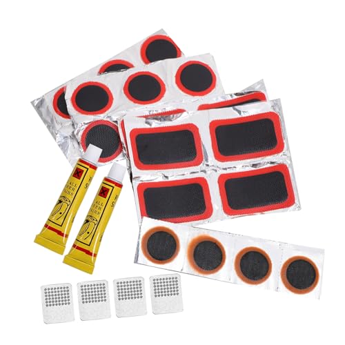 BRIGHTFUFU Bicycle Tire Patch Kit 38pcs Repair Kit Tire Lever Adhesive Patches for Bike Tube Repair