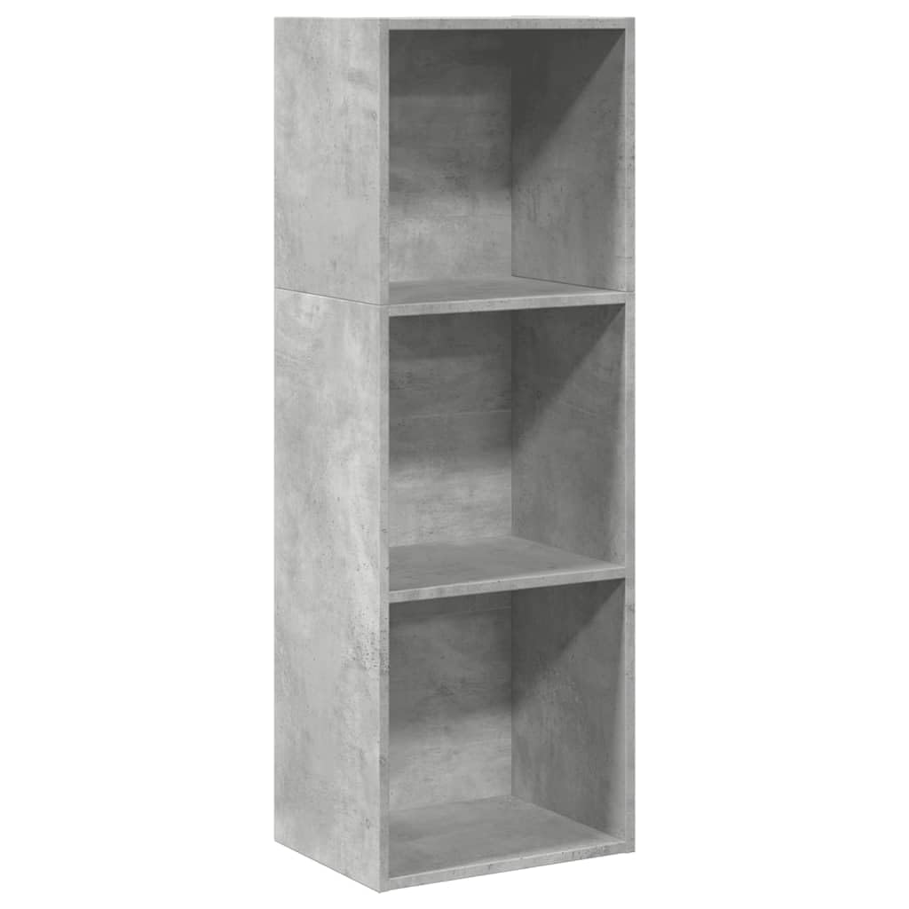 vidaXL Bookcase Concrete Grey 40x30x114 cm Engineered Wood — image 1