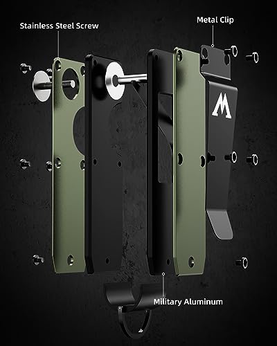 Image of Key Organizer Compact Key Holder Metal Key Chain Minimalist key case key holder for keychain Secures 1-5 Keys