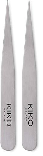 KIKO Milano Pointed Tweezers | Besonders Spitze Professionelle Augenbrauenpinzette (Packung mit 2)