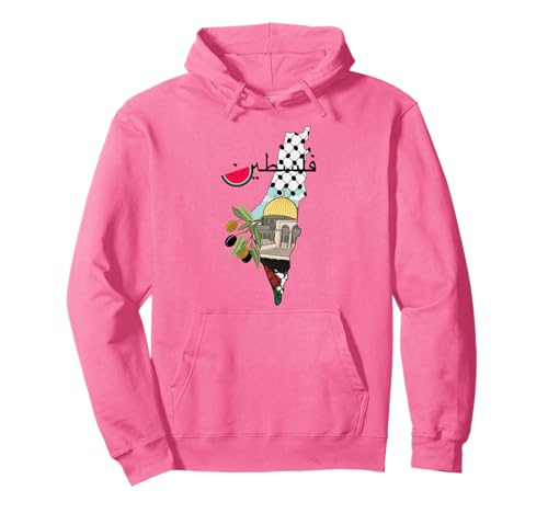 Palestine Map Flag Palestinian Freedom Patriotic Palestine Pullover Hoodie