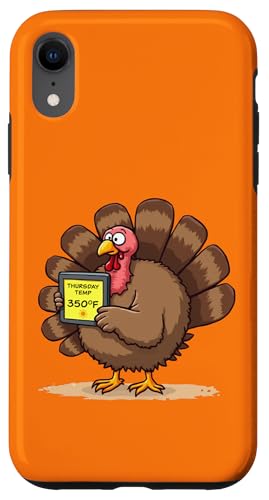 Thursday's Temp 350°F ? Funny Thanksgiving Turkey Graphic X}zP[X iPhone XR p