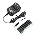 Basicvolt 12W Universal Power Supply 12V 9V 7.5V 6V 5V 4.5V 3V 1A AC to DC Adapter for Led Strip Router Speaker CCTV Camera Tablet Radio 3 to 12 Volts 1000mA Switching Power Supply with 8 Tips