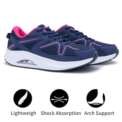 Image of Autper Plantar Fasciitis Shoes Women Walking Arch Support Tennis Casual Athletic Nurse Orthotic Sneakers for Foot Pain Relief