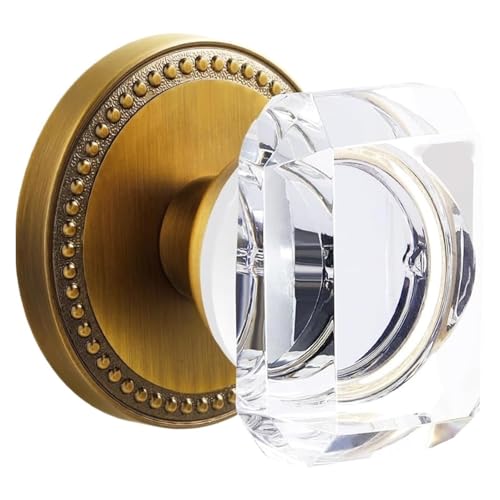 Genérico Juego De Una Pieza Manillas For Puertas, Cristal, Con Canal, For Interiores Vestíbulo Y Armario(827-88-D-HG)