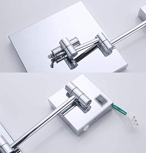 Miroir de maquillage éclairé LED résout le manque de lumière pour rasage précis - 4