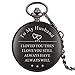 JYCCH Orologio da Taschino Vintage per Uomo Donna, inciso su Misura per Mio Marito I Love You Orologio da Tasca al Quarzo con Catena Gioielli Love for Lover Husband Men (2)