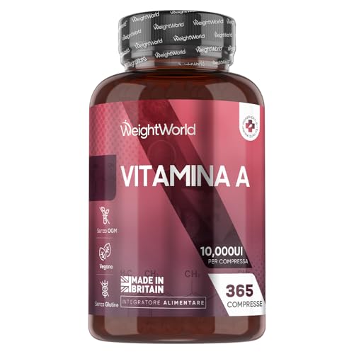 Vitamina A, 365 Compresse Vegane (1+ Anno di Fornitura), Vit A come Retinil Acetato, La Vitamina A Contribuisce al Mantenimento di una Vista Normale (EFSA), Senza Glutine, Prodotto nel Regno Unito