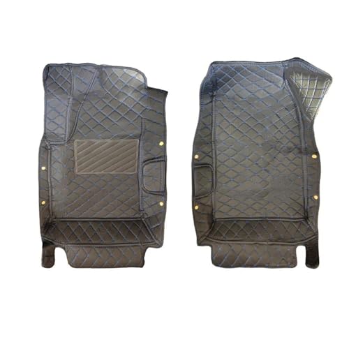 Tapis de sol voiture Skoda Karoq 2017-2026 : ensemble complet coussinets de pied cuir