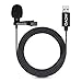 Movo M1 USB Lavalier Lapel Clip-on Omnidirectional Condenser Computer Microphone for PC and Mac (20' Cord)