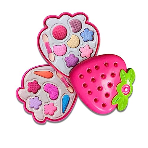 ifundom Brinquedos Fingir Kit De Vestir Com Espelho Kit De Maquiagem Infantil De Três Camadas Blush