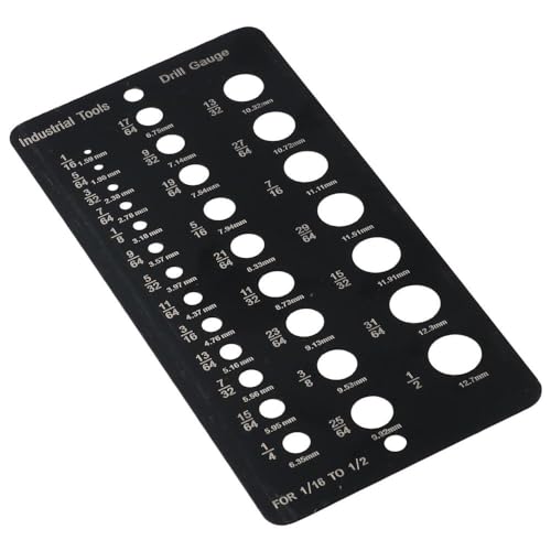 SHUATI Bolt and Wire Diameter Index Gauge, Stainless Steel Measuring