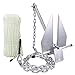 MARINE SYSTEM Portable Galvanized Fluke Style Anchor Kit 8 LB 10 LB (10 lb)