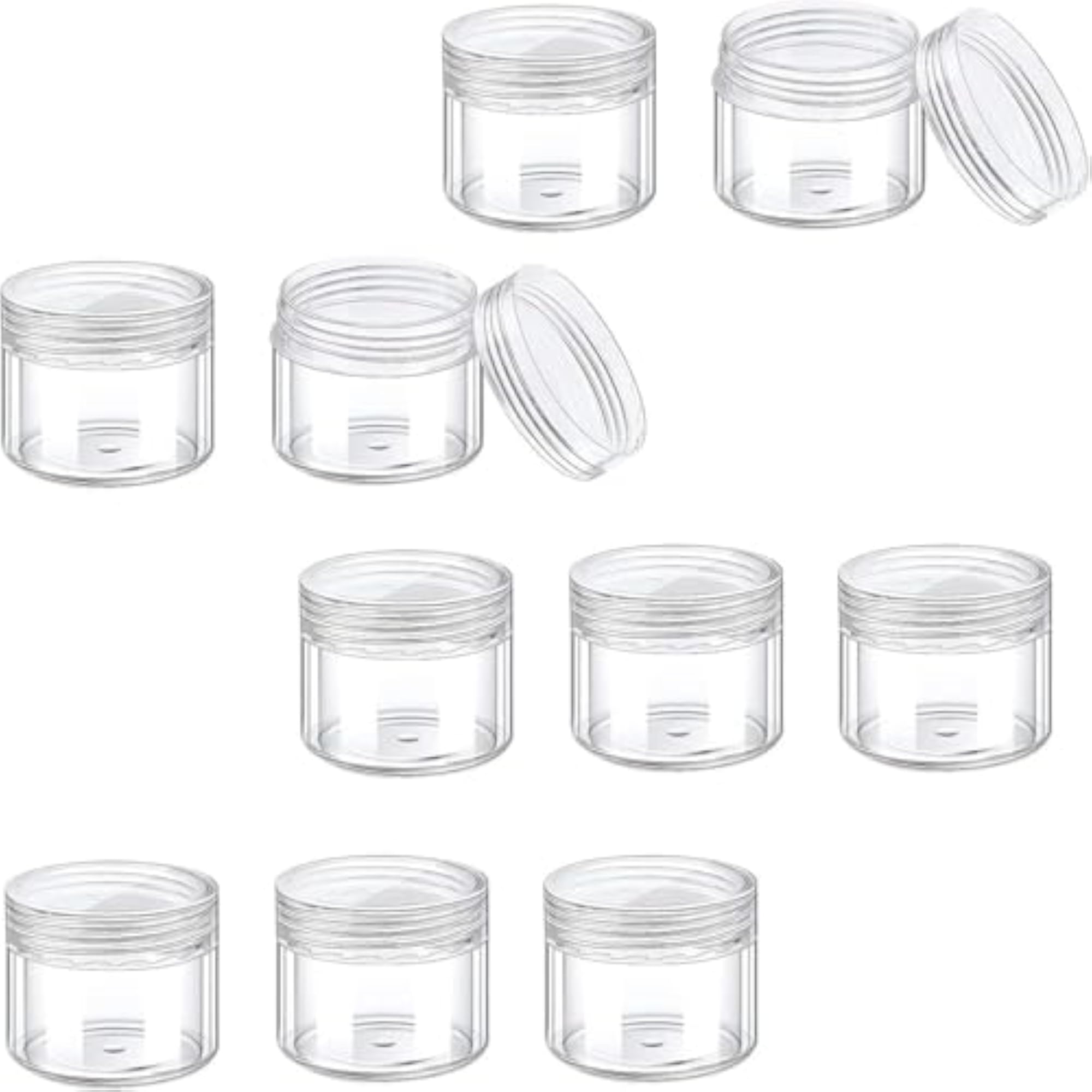Transparent Storage Case for Small Items, 10 Piece Set