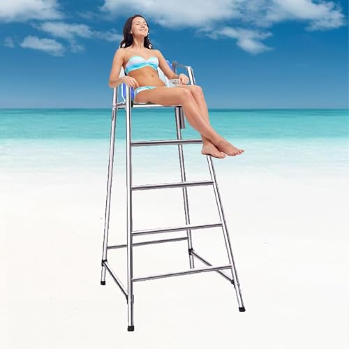 Silla de Salvavidas para Piscina Acero Inoxidable 180 cm miniatura 1