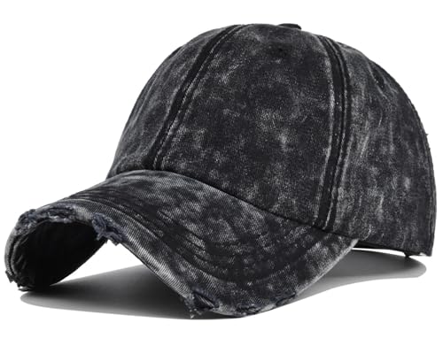 Image of XYIYI Vintage Washed Distressed Baseball Cap Adjustable Cotton Dad Hat for Women Men