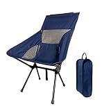 CHIITEK Camping Chair Ultralight Portable Folding Chair Heavy Duty Outdoor Chair Weight Capacity...